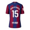 Maillot de Supporter FC Barcelone Christensen 15 Domicile 2023-24 Pour Enfant